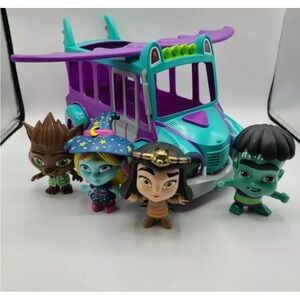 Netflix super monsters bus with characters